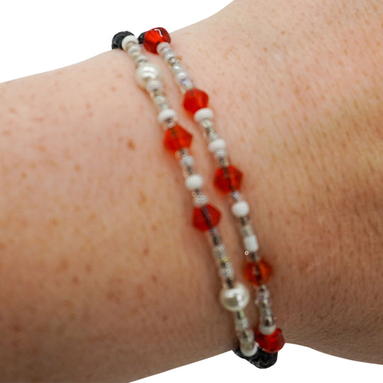 Memory Wire Bracelet Set | 2 Pack | One Size Fits All | Knots Bout U2