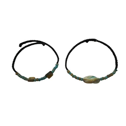 Memory Wire Bracelet Set | 2 Pack | One Size Fits All | Knots Bout U2