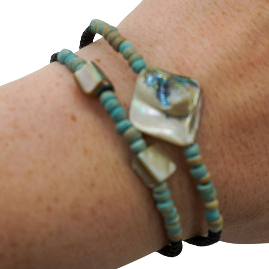 Memory Wire Bracelet Set | 2 Pack | One Size Fits All | Knots Bout U2