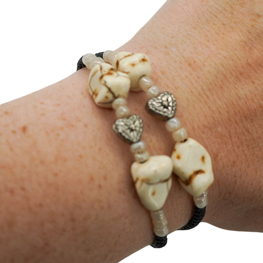 Memory Wire Bracelet Set | 2 Pack | One Size Fits All | Knots Bout U2