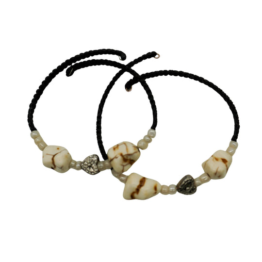 Memory Wire Bracelet Set | 2 Pack | One Size Fits All | Knots Bout U2