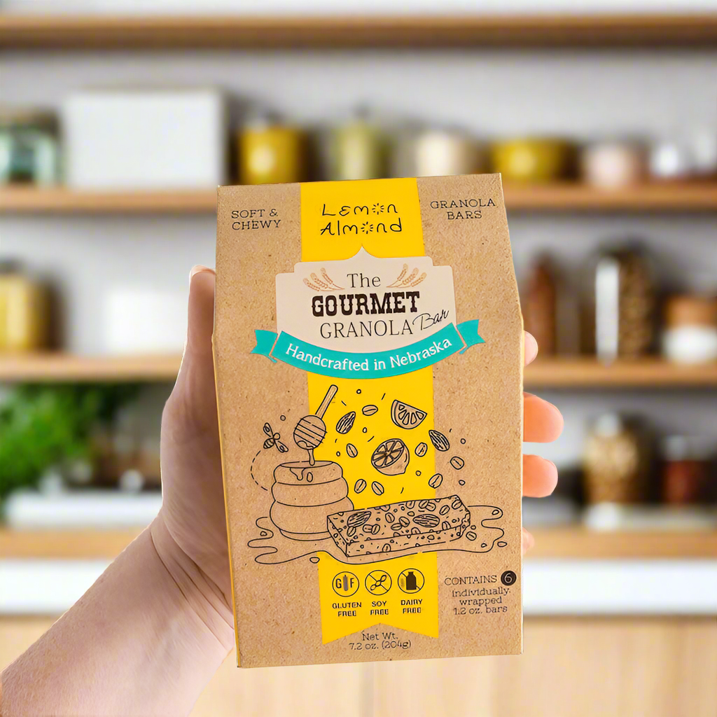 Lemon Almond Granola Bars | Packs of 6 or 12 | Gluten, Dairy, & Soy Free | The Gourmet Granola