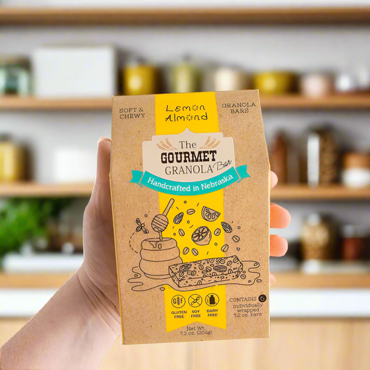 Lemon Almond Granola Bars | Packs of 6 or 12 | Gluten, Dairy, & Soy Free | The Gourmet Granola