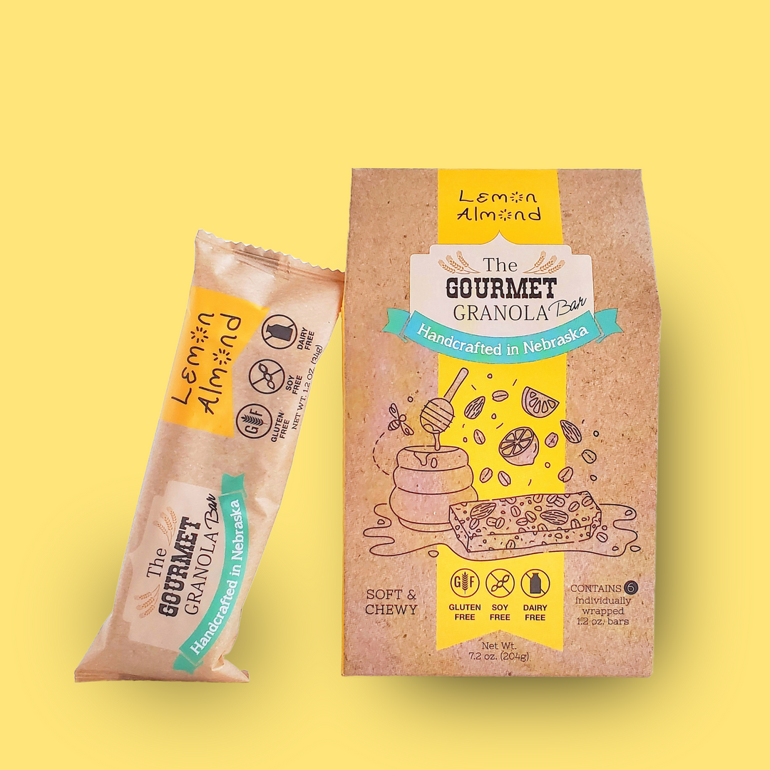 Lemon Almond Granola Bars | Packs of 6 or 12 | Gluten, Dairy, & Soy Free | The Gourmet Granola
