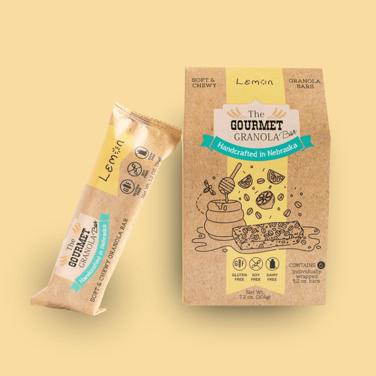 Lemon Granola Bars | The Gourmet Granola