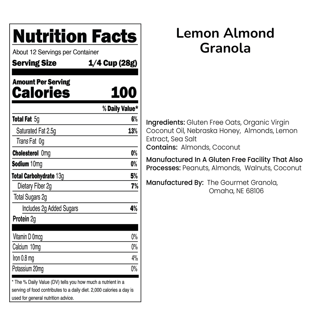Lemon Almond Granola | The Gourmet Granola