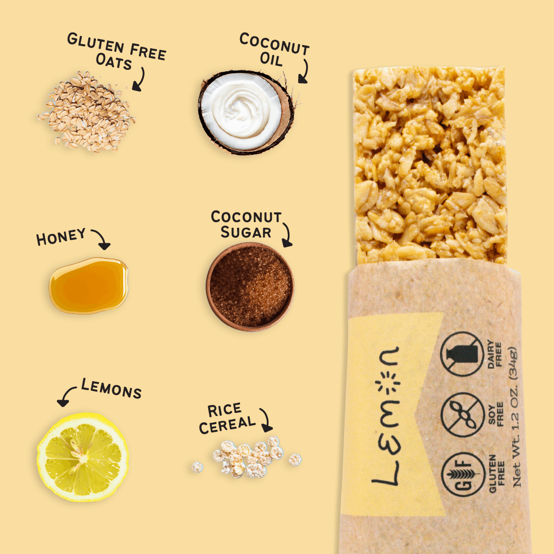 Lemon Granola Bars | The Gourmet Granola