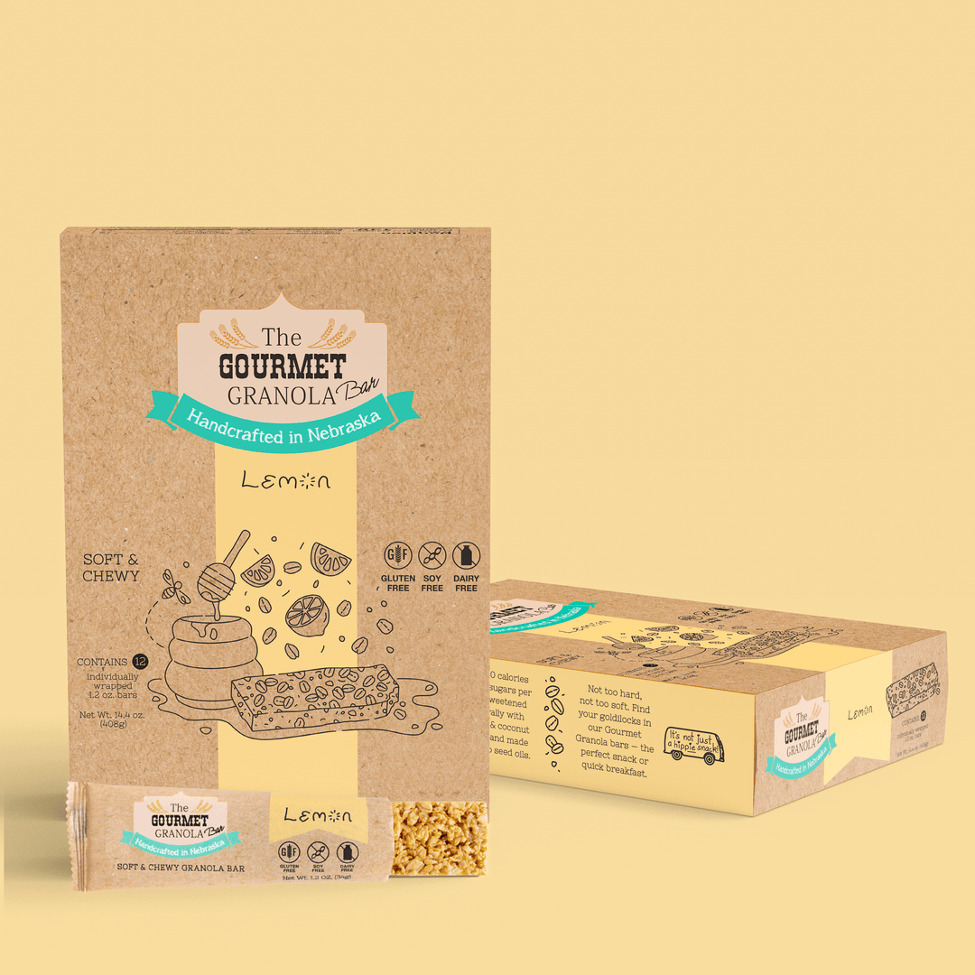 Lemon Granola Bars | The Gourmet Granola