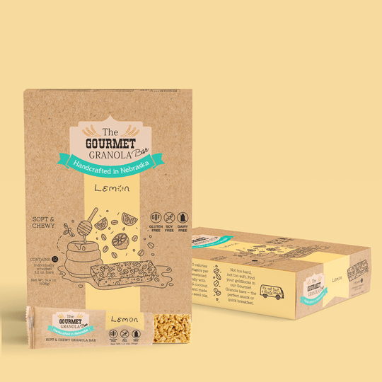 Lemon Granola Bars | The Gourmet Granola