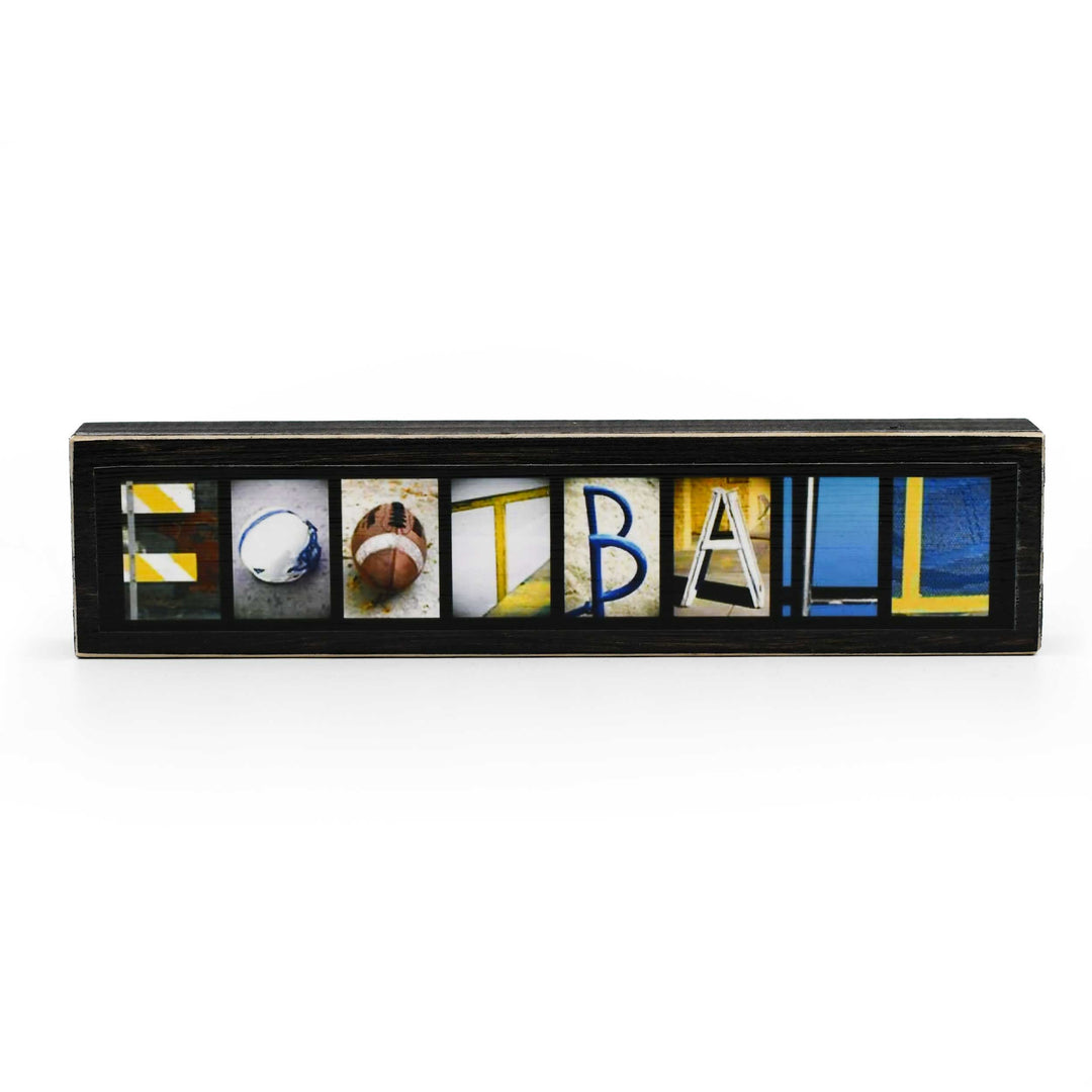 Football Word Block | Multiple Sizes & Colors | Letters of Love Design ...