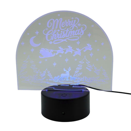 Christmas Theme LED Lighted Plaque | Multiple Sayings | Glowing Creation