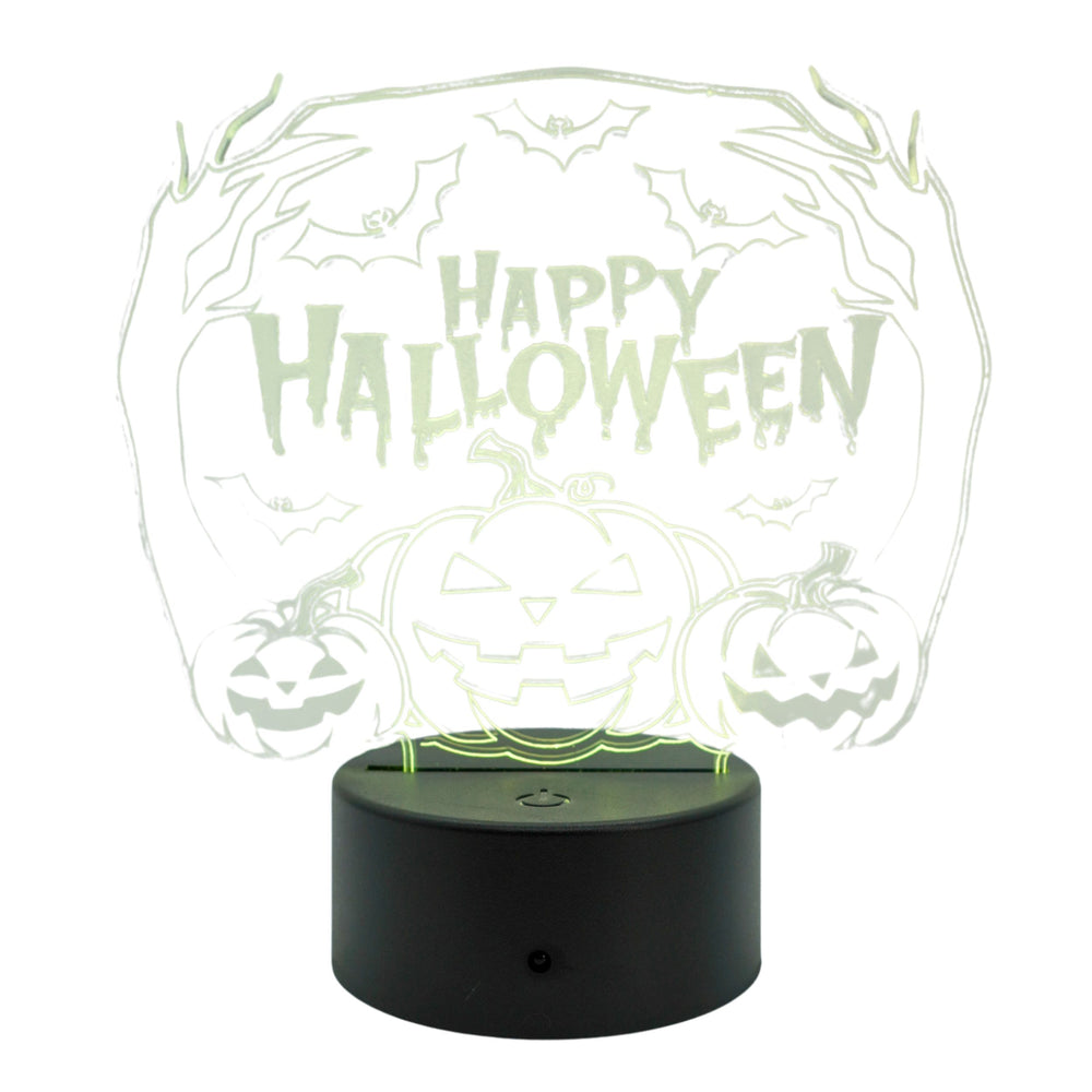 Halloween Theme LED Lighted Plaque | Multiple Sayings | Glowing Creation
