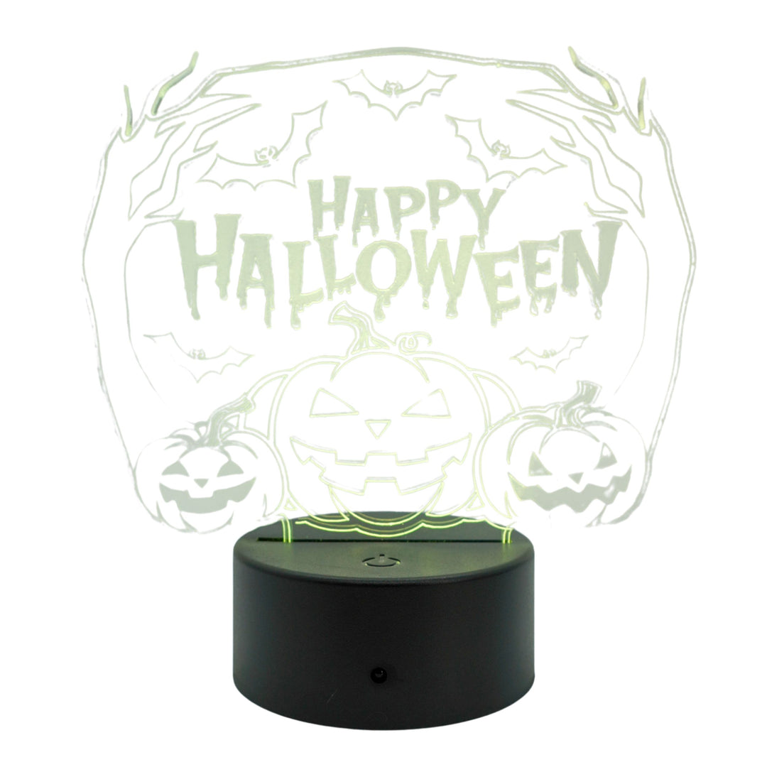 Halloween Theme LED Lighted Plaque | Multiple Sayings | Glowing Creation