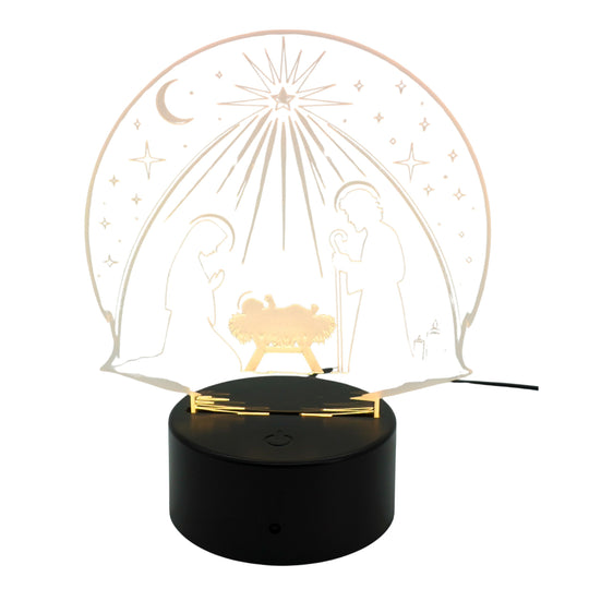 Christmas Theme LED Lighted Plaque | Multiple Sayings | Glowing Creation