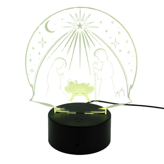 Christmas Theme LED Lighted Plaque | Multiple Sayings | Glowing Creation