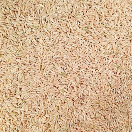 Pile Of Raw, Whole, Organic Long Grain Brown Rice