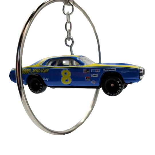 Blue & Yellow Dale Earnhardt Sr. Car Figurine