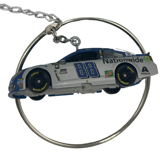 Blue & White Dale Earnhardt Jr. Car Figurine 