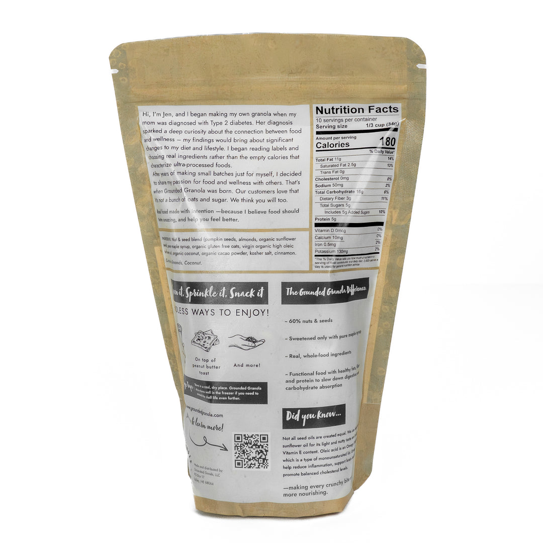 Maple Cinnamon Granola | 12 oz | Grounded Granola