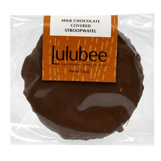 Milk Chocolate Covered Stroopwafel | Lulubee Artisanal Chocolates