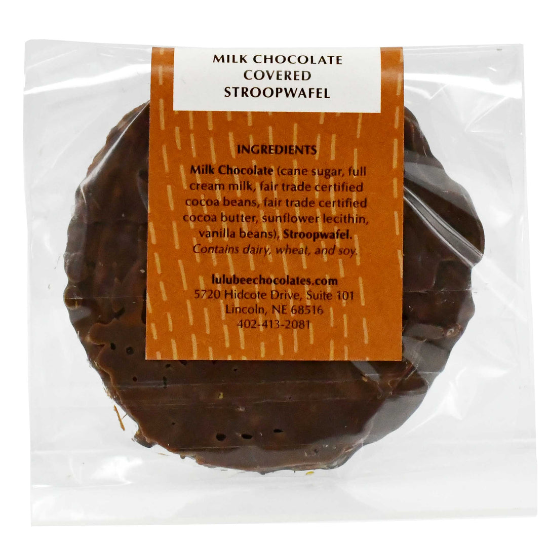Milk Chocolate Covered Stroopwafel | Lulubee Artisanal Chocolates