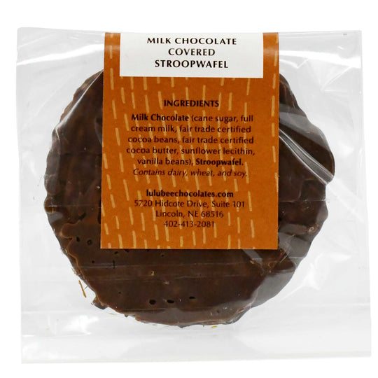 Milk Chocolate Covered Stroopwafel | Lulubee Artisanal Chocolates