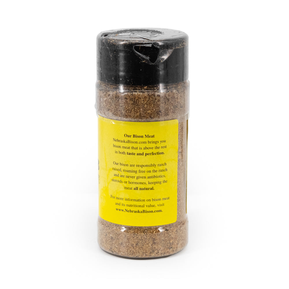 Bison Back Ribs Dry Rub Seasoning | Specially Formulated | Great for Bison Meat | Delicious and Savory Flavor | 4 oz. Bottle | Perfect Seasoning For BBQ Or Smoker Fanatic | Carefully Crafted To Perfection | Perfect Blend Of Spices