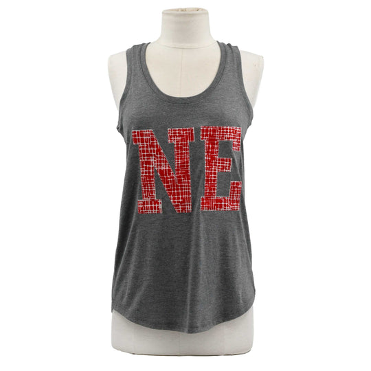 NE Abstract Cross-Hatch Tank Top | Multiple Sizes | Small Town Famous