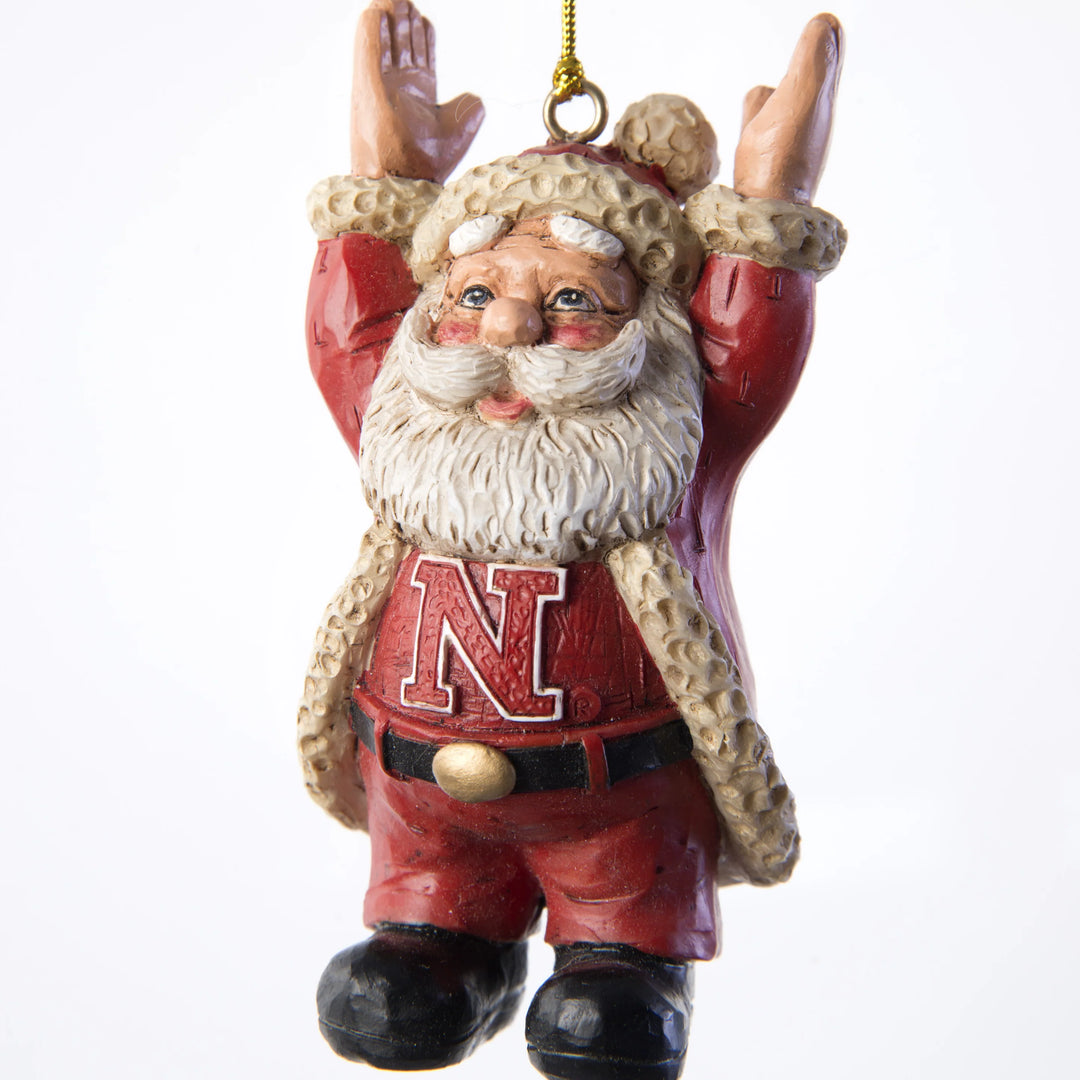 Touchdown Husker Santa Ornament | Bert Anderson Collection