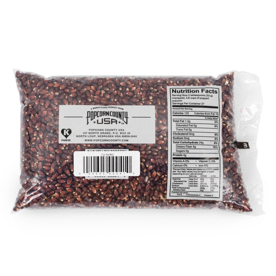 2 lb. Red Popcorn Nutrition Facts