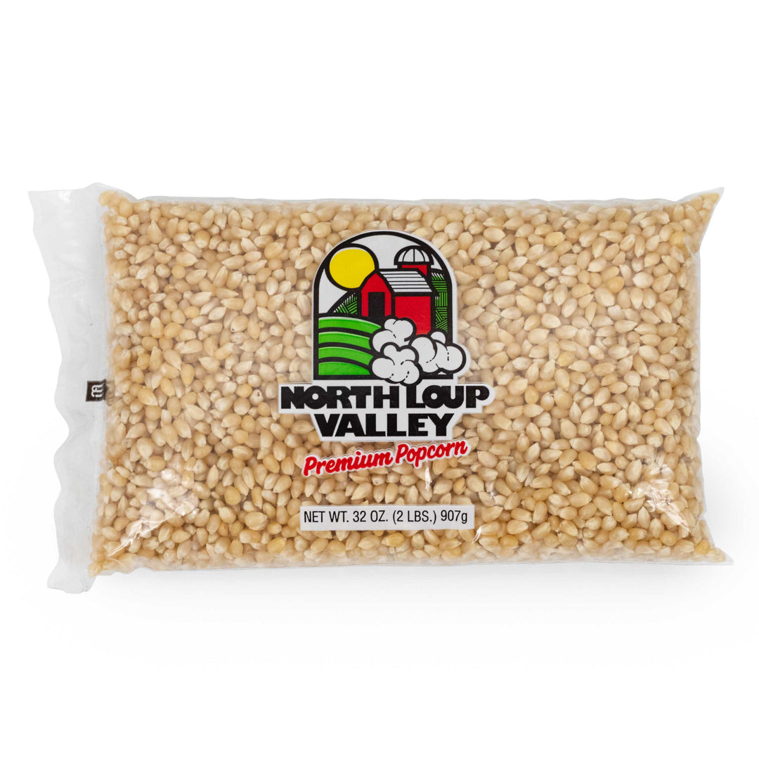 White Un-Popped Popcorn Kernels | 2 lb | Pack of 3 | Non-GMO | Popcorn County USA | North Loup Valley