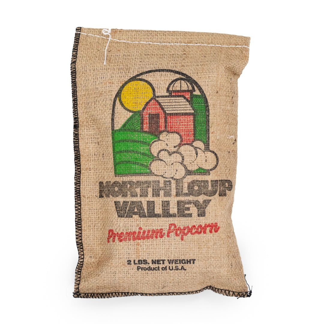 2 lb. Burlap Yellow Popcorn 