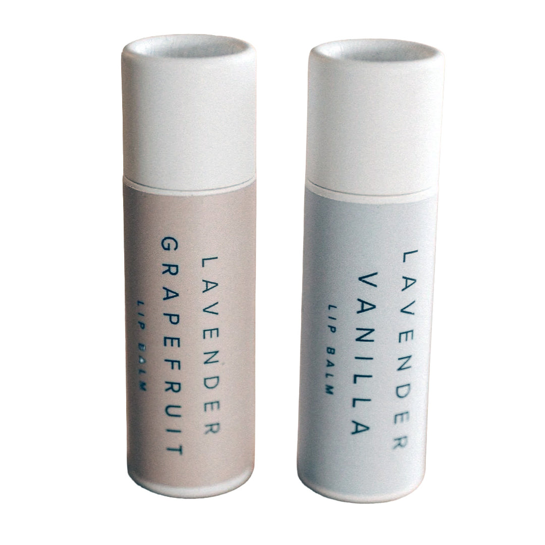 Our lavender co vanilla and grapefruit lip balm