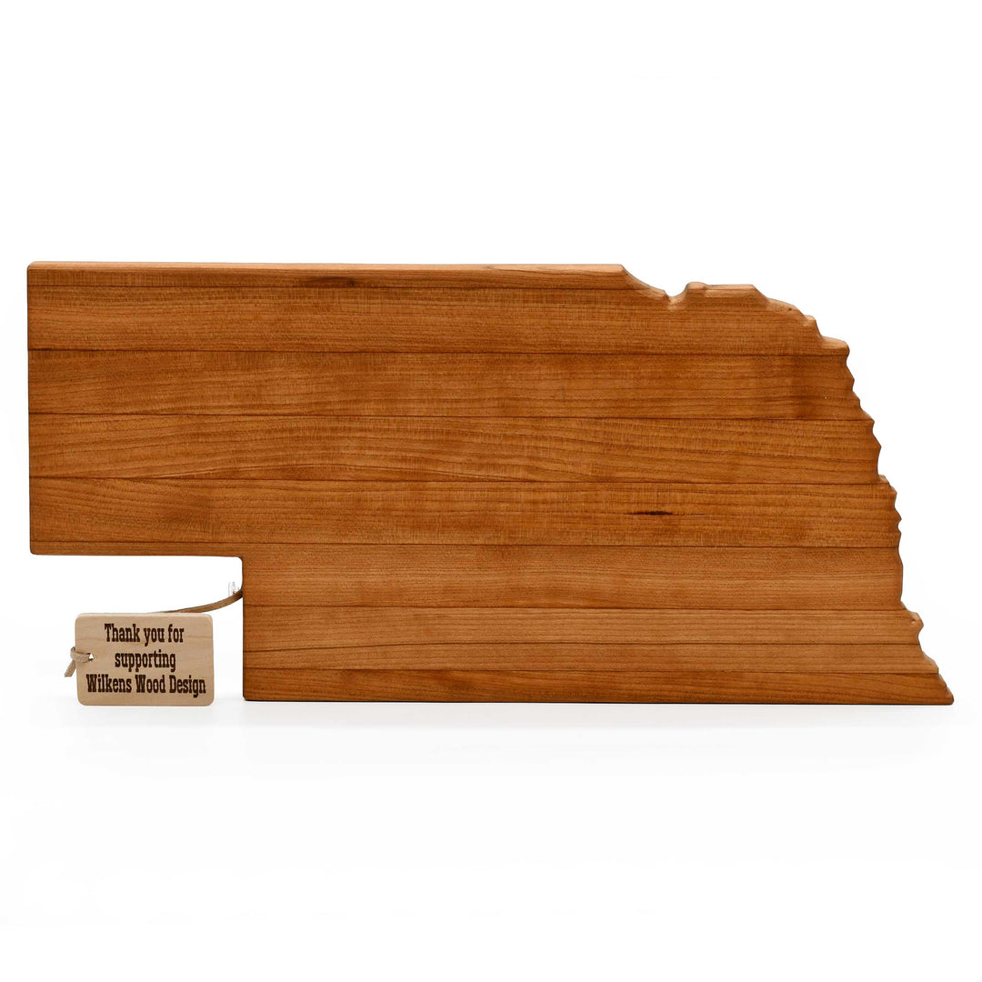 Nebraska Glued Cutting Board | Multiple Design Options | 17" x 8" x 1" | Wilkens Wood Design