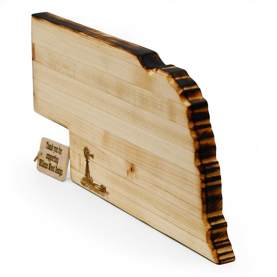 Nebraska Glued Cutting Board | Multiple Design Options | 17" x 8" x 1" | Wilkens Wood Design