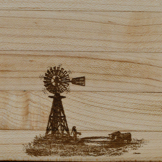 Nebraska Glued Cutting Board | Multiple Design Options | 17" x 8" x 1" | Wilkens Wood Design
