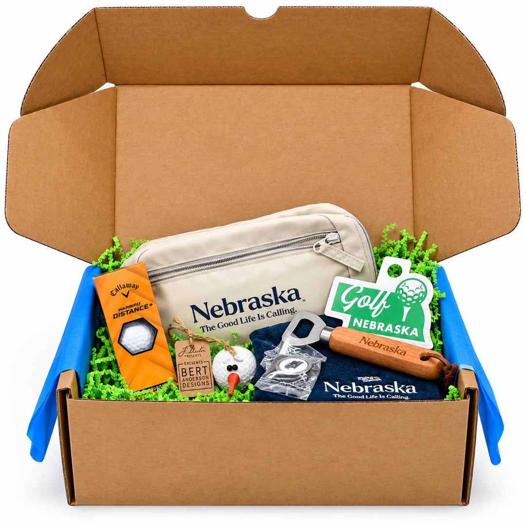 Nebraska Golf Gift Basket