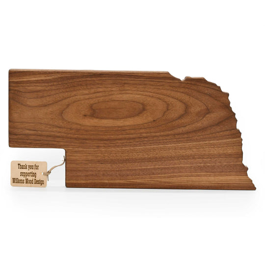Nebraska Solid Cutting Board | Multiple Design Options | 17" x 8" x .75" | Wilkens Wood Design