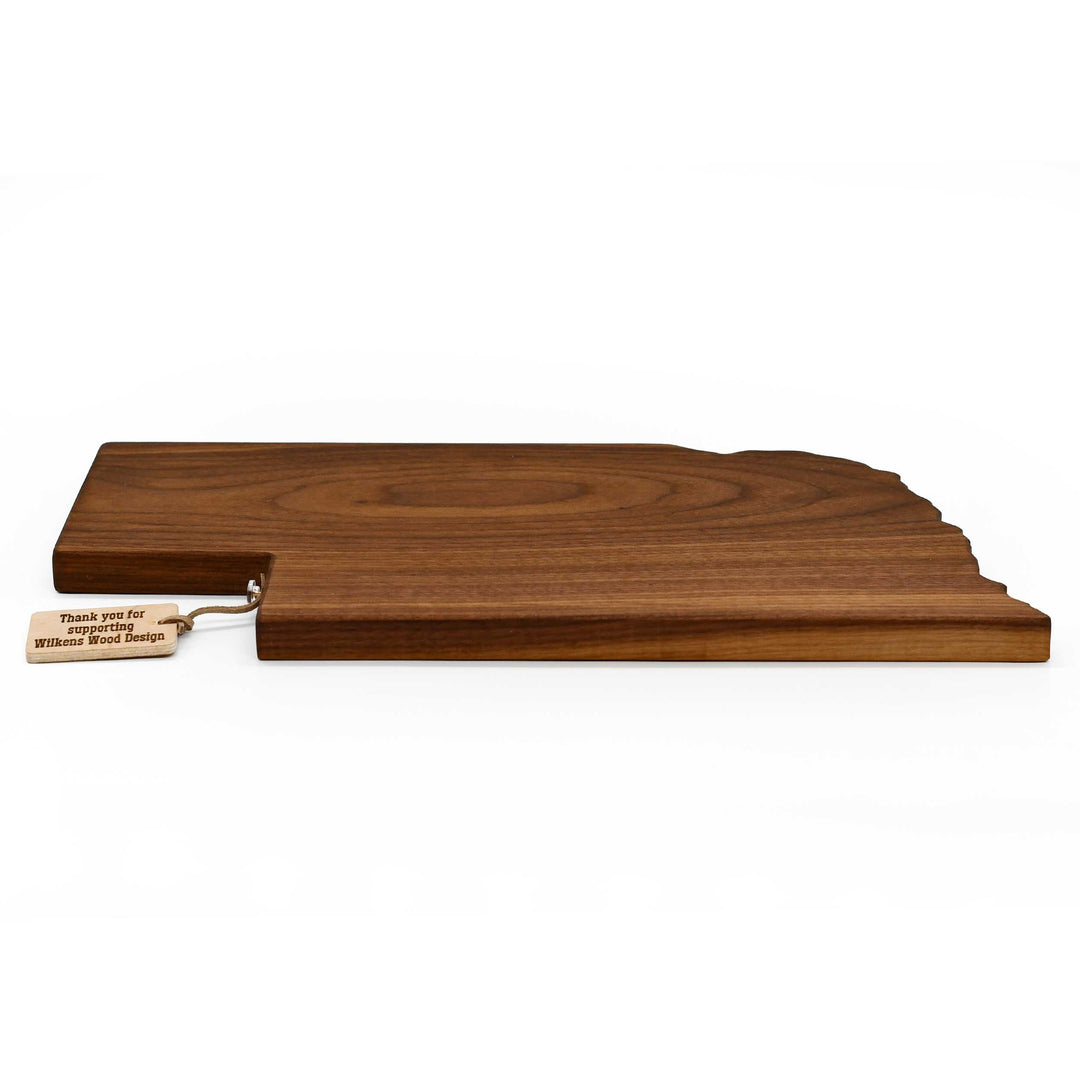 Nebraska Solid Cutting Board | Multiple Design Options | 17" x 8" x .75" | Wilkens Wood Design