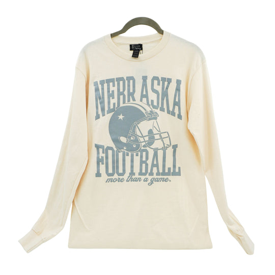 Nebraska Football Helmet Long Sleeve Shirt | Multiple Sizes | Lux by Leslie