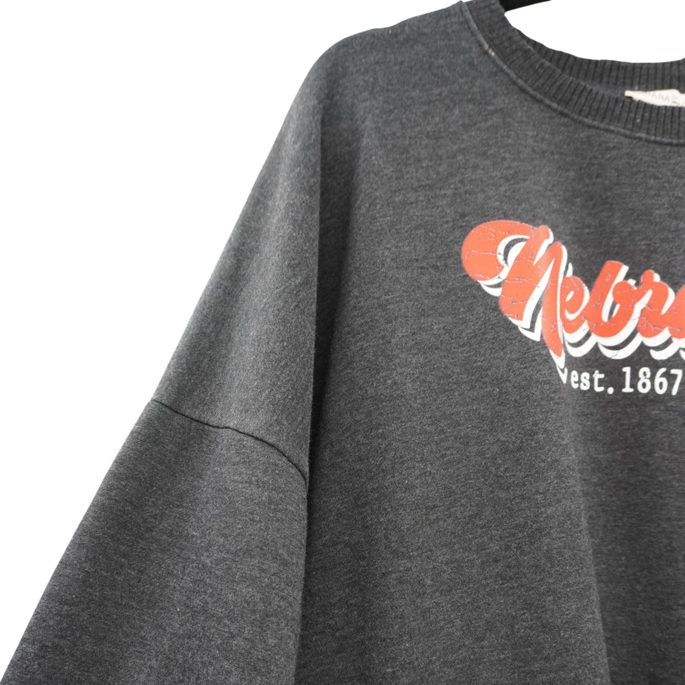 Nebraska Est. 1867 Crewneck Sweatshirt | Black | Pretty & Fabulous