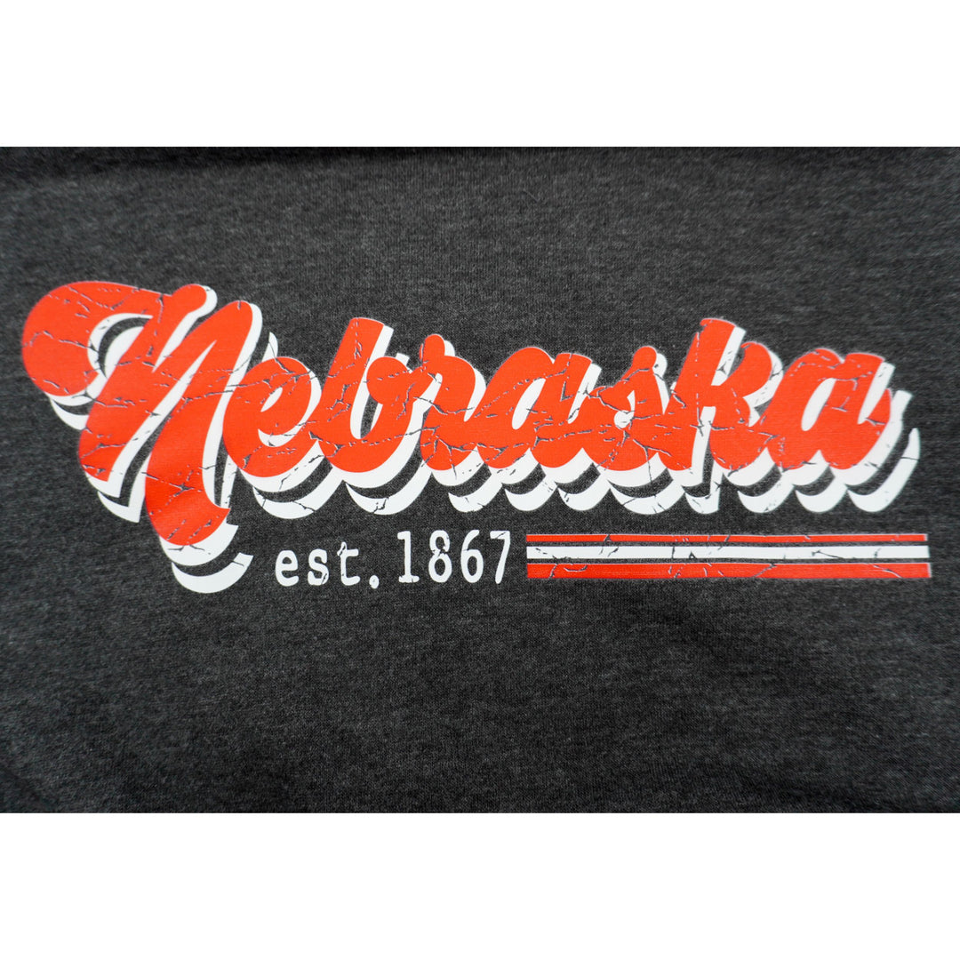 Nebraska Est. 1867 Crewneck Sweatshirt | Black | Pretty & Fabulous