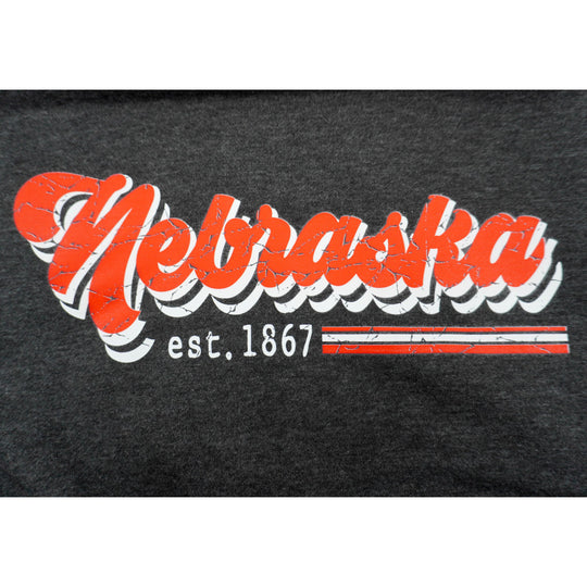 Nebraska Est. 1867 Crewneck Sweatshirt | Black | Pretty & Fabulous