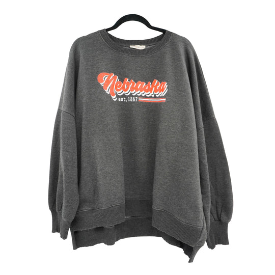 Nebraska Est. 1867 Crewneck Sweatshirt | Black | Pretty & Fabulous