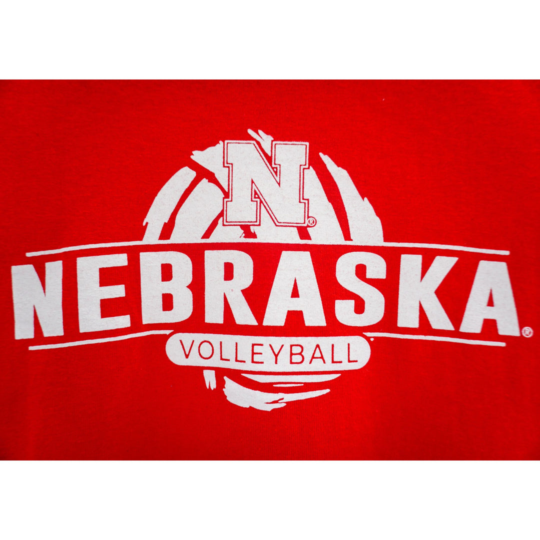 Youth Nebraska Volleyball T-Shirt | Red | Multiple Sizes | Lou's Sporting Goods | 25N7YBT