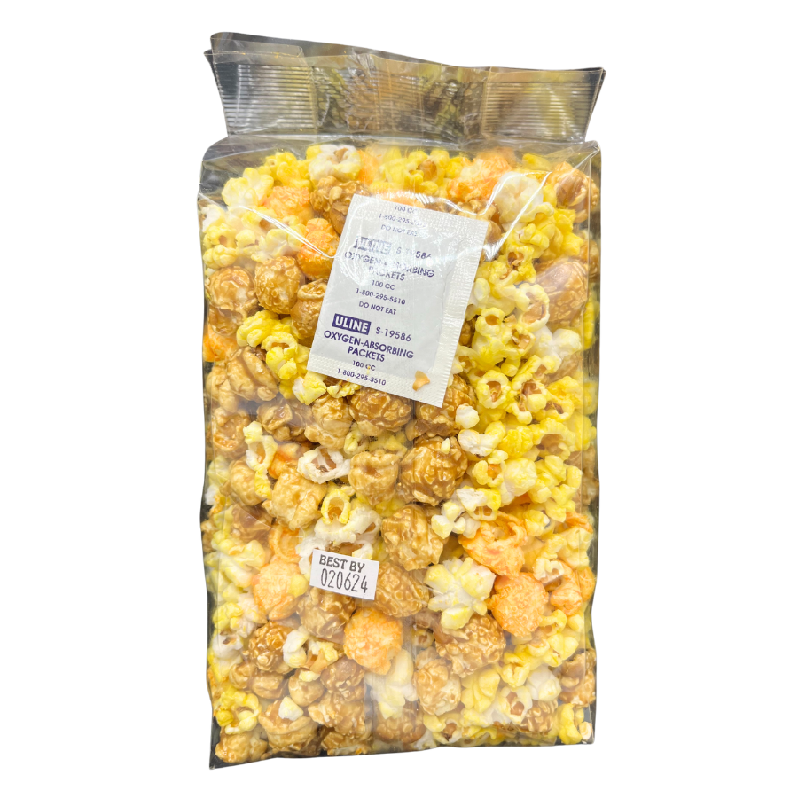 Triple Delicious Popcorn | 5 oz. | Pack of 3 | Caramel, Cheese, & Butter Popcorn Mix | Savory Snack | Made in Gibbon, NE | HR Poppin' Snacks