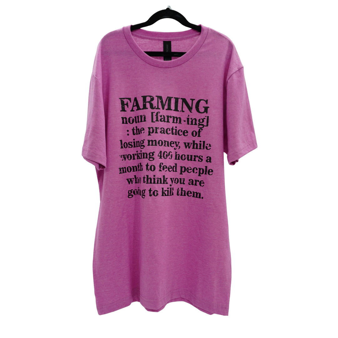 Farming Noun T-Shirt | Heather Steel Blue | Pretty and Fabulous
