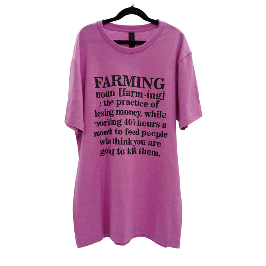 Farming Noun T-Shirt | Heather Steel Blue | Pretty and Fabulous