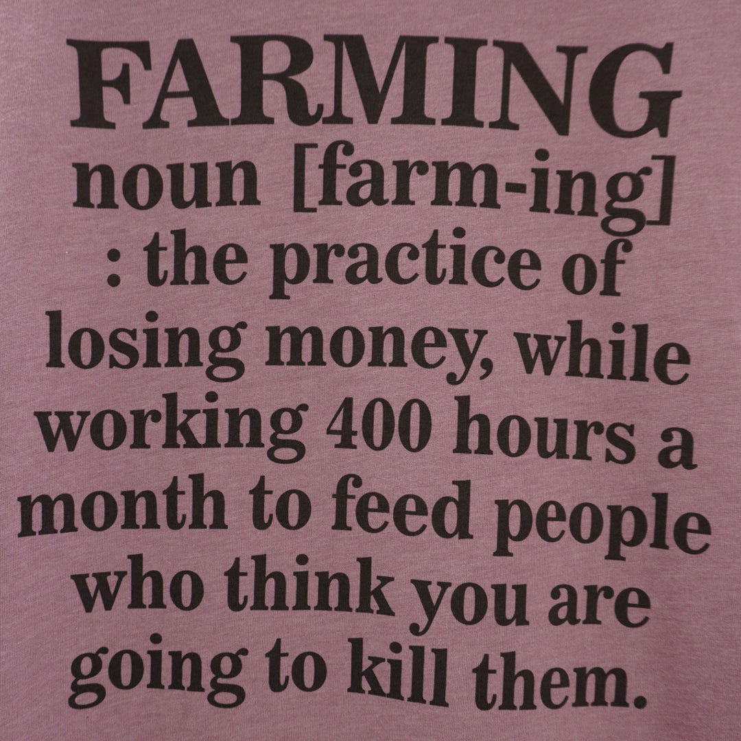 Farming Noun T-Shirt | Heather Steel Blue | Pretty and Fabulous