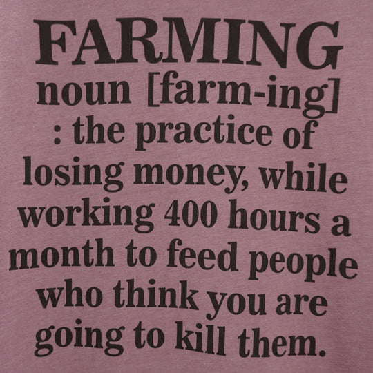 Farming Noun T-Shirt | Heather Steel Blue | Pretty and Fabulous